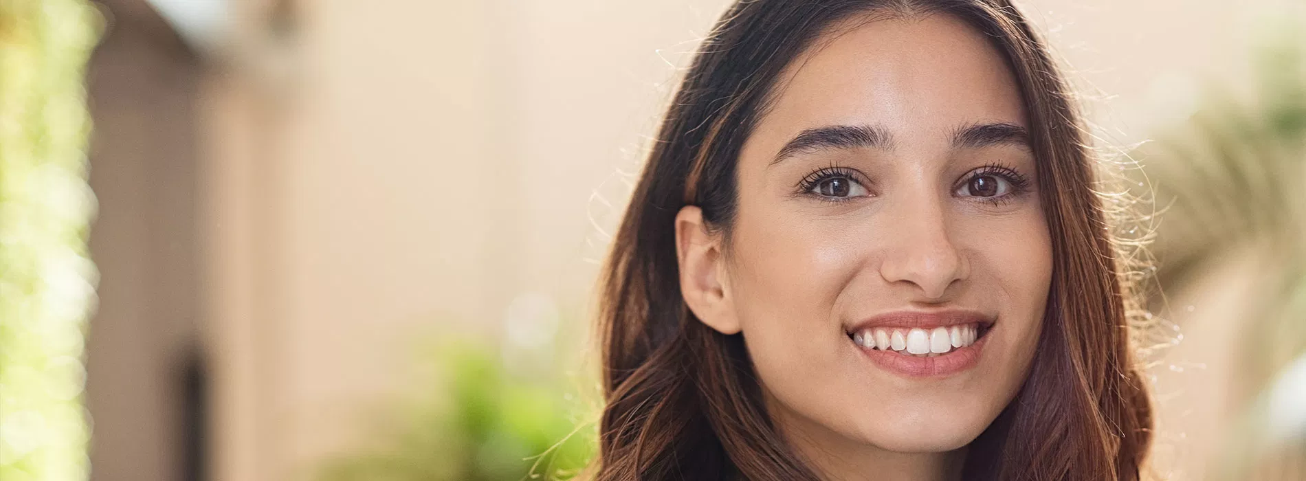 Healthy smile closeup